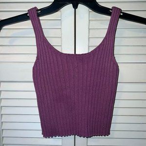 Purple and Yellow Ribbed Tops